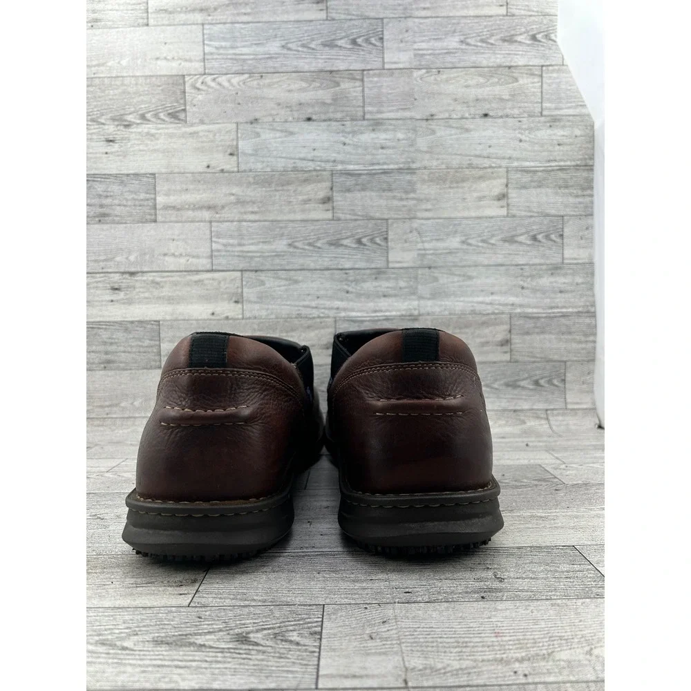 Timberland PRO Slip On Leather ESD Work Shoes Mens 14W‎ Brown Slip Resistant